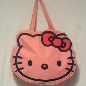 Hello Kitty Pink Tote Bag - Cute Character Shoulder Bag